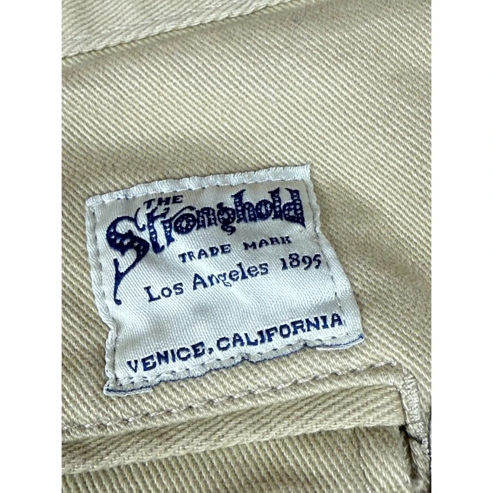 The Stronghold‎ Relaxed Tapered Khaki Pants Mens W40 L32 Pleated Cotton